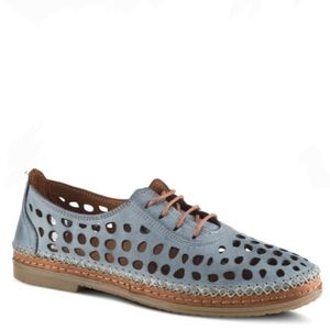 Spring Step Bernetta Lace Loafer in Blue Size 38/ 7.5 runs small